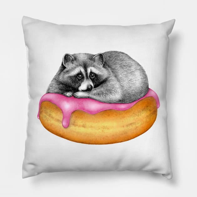 Glazed Doughnut Daydream Pillow by PerrinLeFeuvre