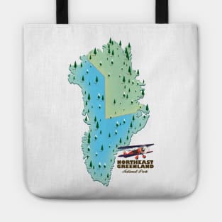 Northeast Greenland National Park map Tote