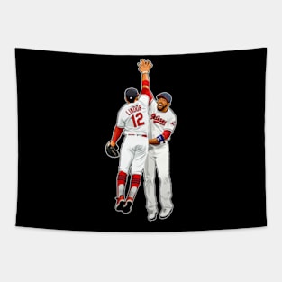 Francisco Lindor TOS Austin Jackson Tapestry