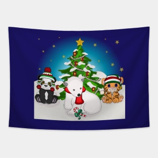 Wild Christmas Tapestry