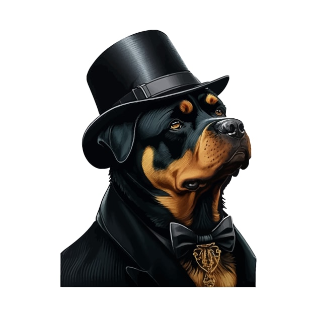 Rottweiler Funny Top Hat by K3rst