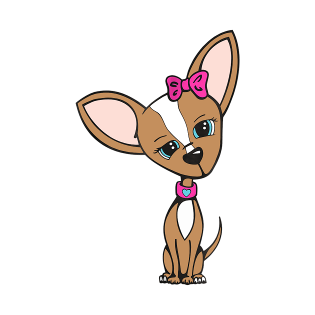 Chihuahua Fashion Graphic by Pretr=ty