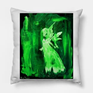 Green Angel Pillow