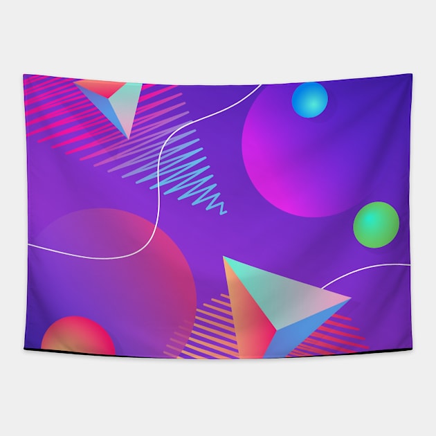 Abstract shapes Tapestry by Evart Cretions