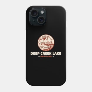 Retro Deep Creek Lake Phone Case