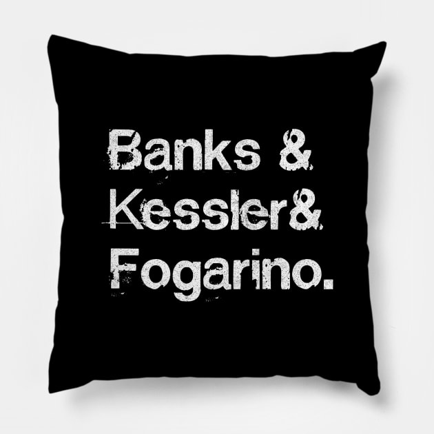 Interpol / Distressed Style Typography List Design Pillow by DankFutura