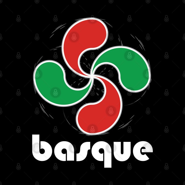 Basque design Basque Pride Lauburu Four Heads Symbol graphic by Vector Deluxe