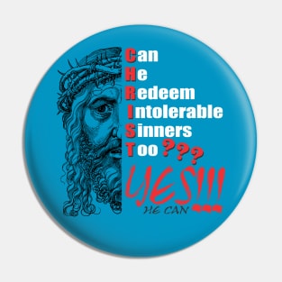 CHRIST Redeems Sinners Pin