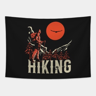 Hiking adventure wild vintage style national park Tapestry