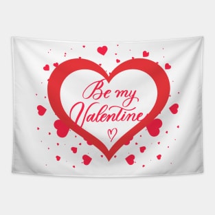 Red Heart :Be My Valentine Tapestry