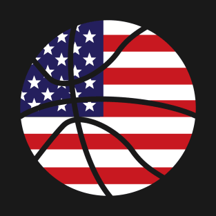 USA Flag Basketball T-Shirt