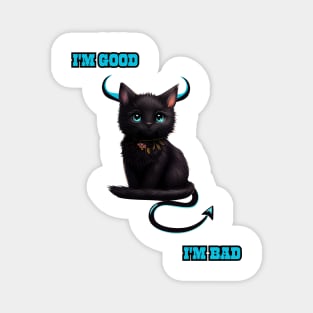 Meet the Most Elegant Evil Black Cat Magnet