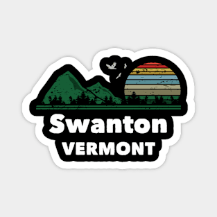 Mountain Sunset Flying Birds Outdoor Swanton Vermont Magnet