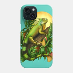 Green iguana Phone Case