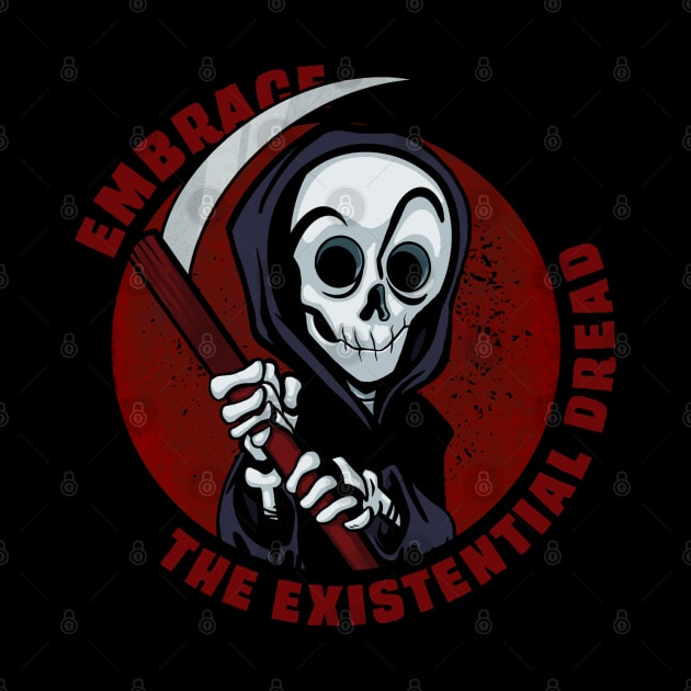 Funny Grim Reaper Embrace the Existential Dread by Wardellb