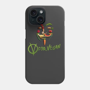 V for Vegan Phone Case