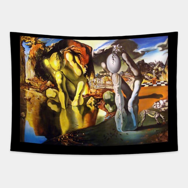 Painting Metamorphosis of Narcissus Salvador Dali T-Shirt T-Shirt Tapestry by J0k3rx3