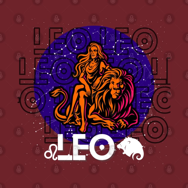 LEO August Zodiac - Astrology Birthday Gift for Women, Horoscope, sun/moon sign, star sign, tarot, Chinese zodiac, celestial, galaxy lovers. by The Gypsy Nari