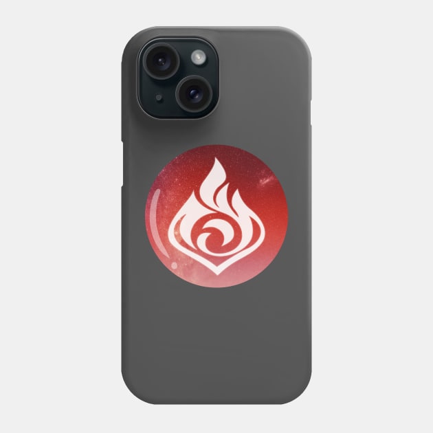 Genshin Impact - Element Pyro Phone Case by moonquarius