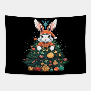Rabbit Christmas Tapestry