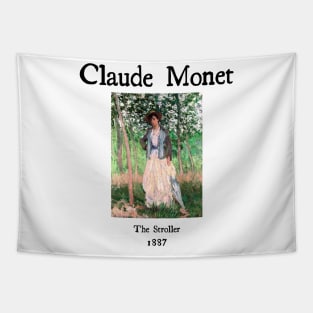 The stroller by Claude Monet Tapestry