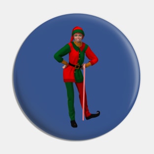 Christmas Elf Lady Pin