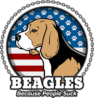 Beagles Because People Suck Magnet