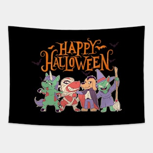 Halloween Happy Halloween Funny Party Costume Tapestry