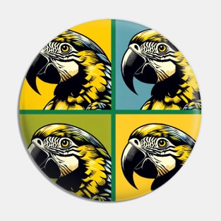 Pop Yellow-Naped Amazon Art - Cool Birds Pin