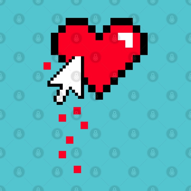 Wounded Pixel Heart by Dellan