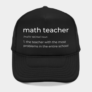 Funny Math Teacher Joke Hat