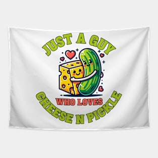 Just a guy who loves cheese n pickle Tapestry