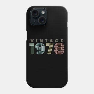 40th Birthday Gift Vintage 1978 Retro Phone Case