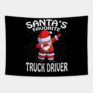 Santas Favorite Truck Driver Christmas Tapestry