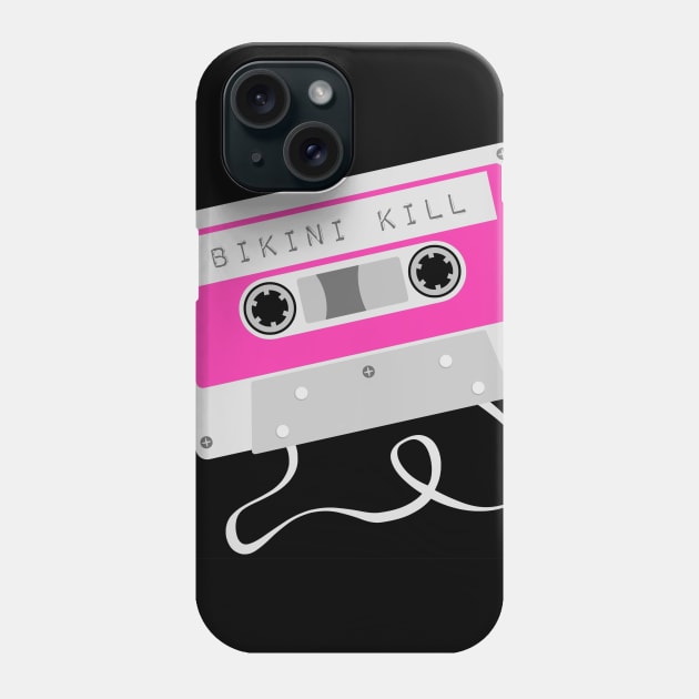 Bikini Kill Riot Grrrl White Cassette Phone Case by Jigsaw Youth