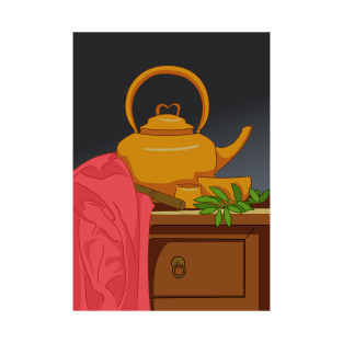 Tea pot illustration T-Shirt