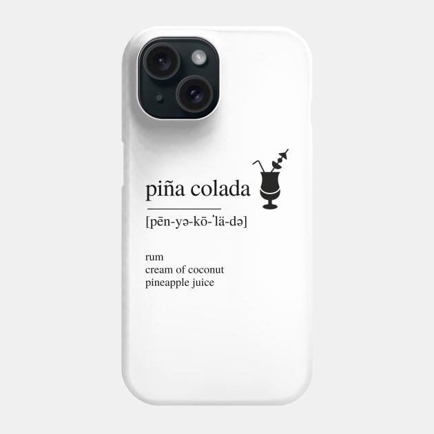 Piña Colada cocktail Phone Case by LushLife