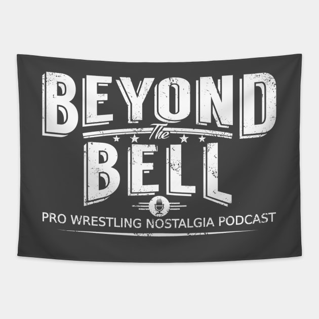 Beyond The Bell Official White Logo Tapestry by BTBcast