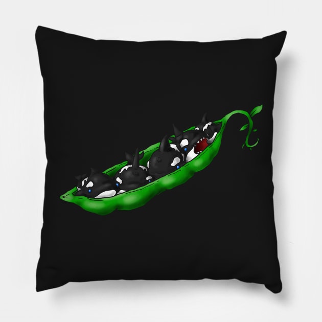 Pod O' Whales Pillow by Fudepwee