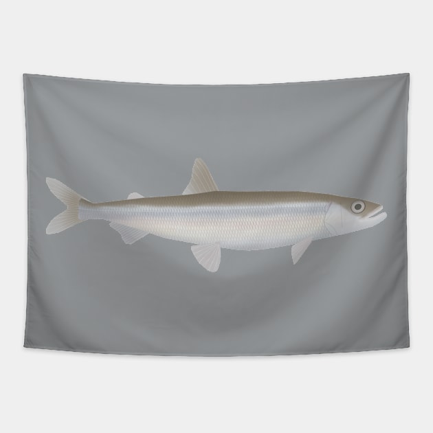 European Smelt Tapestry by FishFolkArt