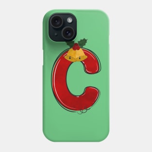 Letter C - Christmas Letter Phone Case