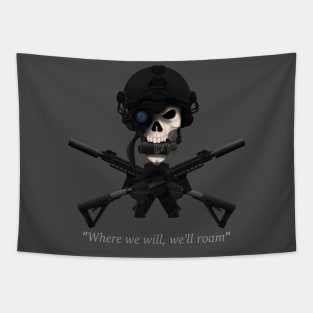 Skull & rifles Tapestry