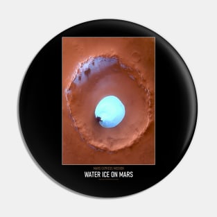 High Resolution Astronomy Water Ice on Mars Pin