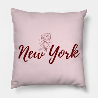 New York Rose Pillow