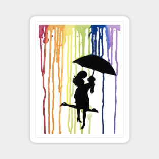 Kissing in the Rain Magnet