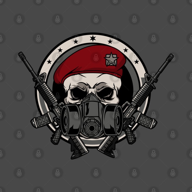 skull military by beanbeardy