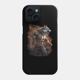 Dynamic wolf ripping Phone Case