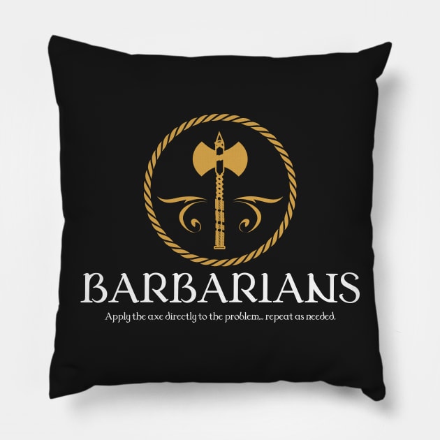 Barbarians Barbarian Tabletop RPG Addict Pillow by pixeptional