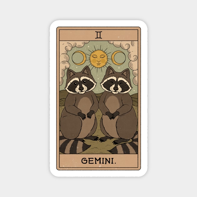 Gemini Raccoon Magnet by thiagocorrea