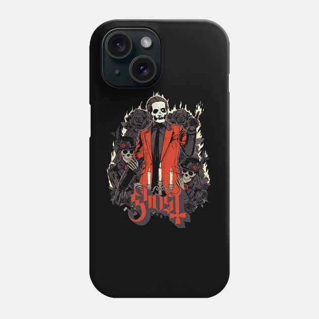 Ghost // 80s Rock Music Vintage // Phone Case by ziaaarts